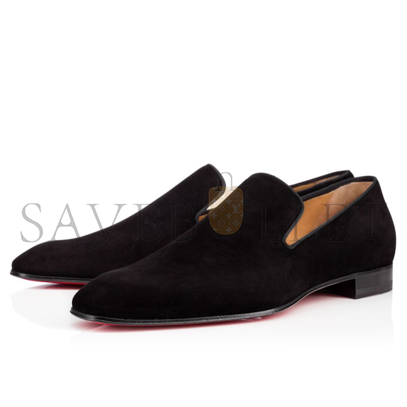 CHRISTIAN LOUBOUTIN DANDELION LOAFERS VEAU VELOURS BLACK MEN 1151073BK01